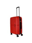 Benzi Bilbao piros 4 kerekű közepes bőrönd