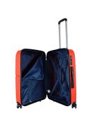 Benzi Bilbao piros 4 kerekű közepes bőrönd