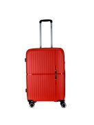 Benzi Bilbao piros 4 kerekű közepes bőrönd