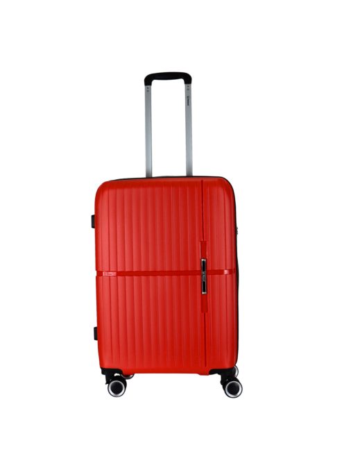 Benzi Bilbao piros 4 kerekű közepes bőrönd