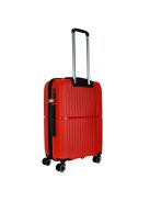 Benzi Bilbao piros 4 kerekű közepes bőrönd