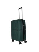 Benzi Bilbao zöld 4 kerekű közepes bőrönd