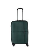 Benzi Bilbao zöld 4 kerekű közepes bőrönd