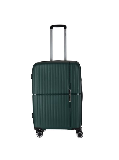 Benzi Bilbao zöld 4 kerekű közepes bőrönd