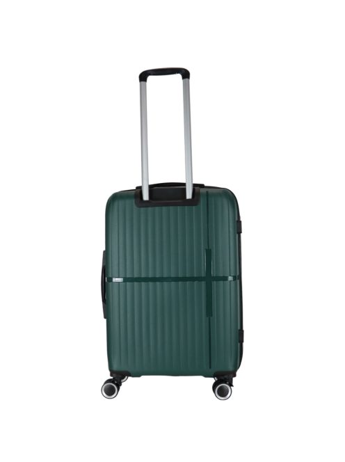 Benzi Bilbao zöld 4 kerekű közepes bőrönd