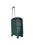 Benzi Bilbao zöld 4 kerekű közepes bőrönd