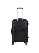 Benzi Palma fekete 4 kerekű közepes bőrönd