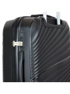 Benzi Palma fekete 4 kerekű közepes bőrönd