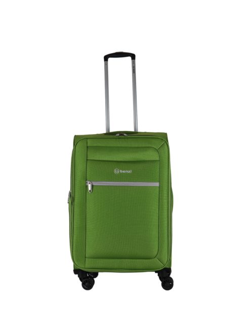 Benzi Vigo zöld 4 kerekű közepes bőrönd