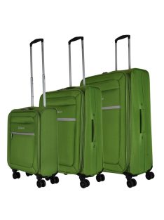 Benzi BZ5756 zöld 4 kerekű 3 részes bőrönd szett