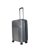 Benzi Murcia ezüst 4 kerekű közepes bőrönd