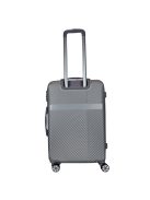 Benzi Murcia ezüst 4 kerekű közepes bőrönd