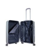 Benzi Murcia ezüst 4 kerekű közepes bőrönd