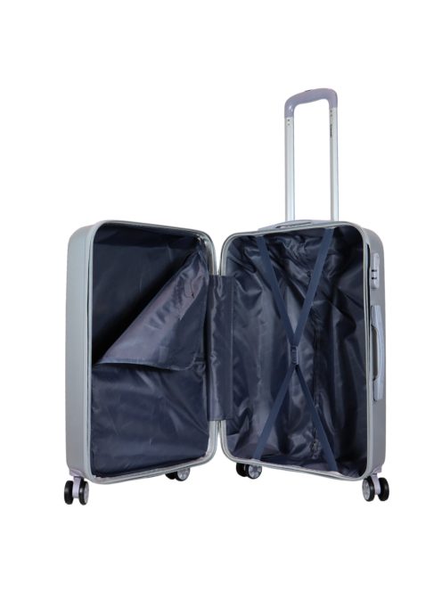 Benzi Murcia ezüst 4 kerekű közepes bőrönd