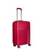 Benzi Murcia rózsaszín 4 kerekű közepes bőrönd