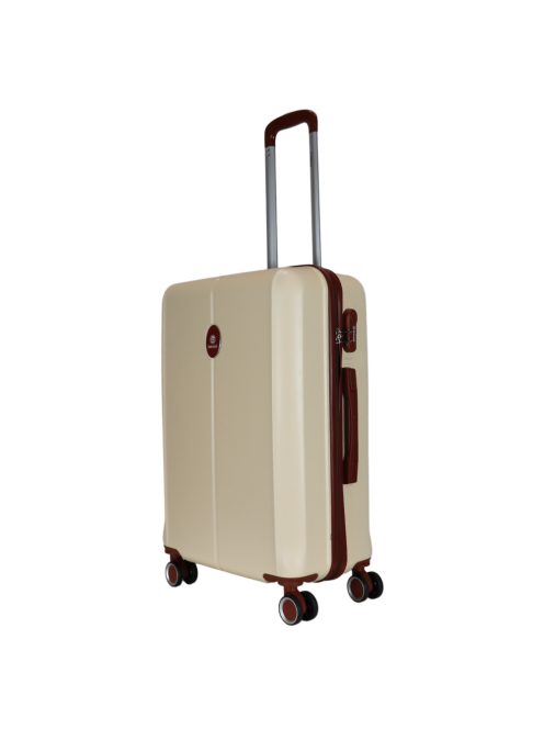 Benzi Classic bézs 4 kerekű közepes bőrönd