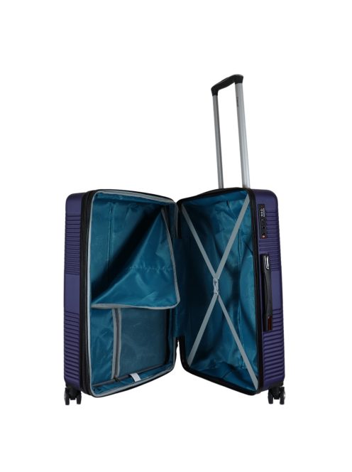 Benzi Lines kék 4 kerekű bővíthető közepes bőrönd