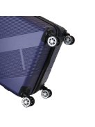 Benzi Lines kék 4 kerekű bővíthető közepes bőrönd