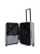 Benzi Girona ezüst 5 kerekű közepes bőrönd