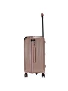 Benzi Girona rózsaszín 5 kerekű közepes bőrönd