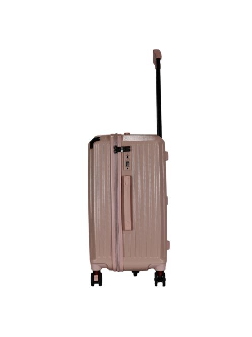 Benzi Girona rózsaszín 5 kerekű közepes bőrönd