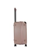 Benzi Girona rózsaszín 5 kerekű közepes bőrönd