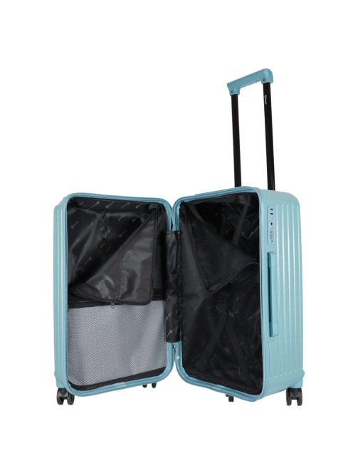 Benzi Girona világoskék 5 kerekű közepes bőrönd