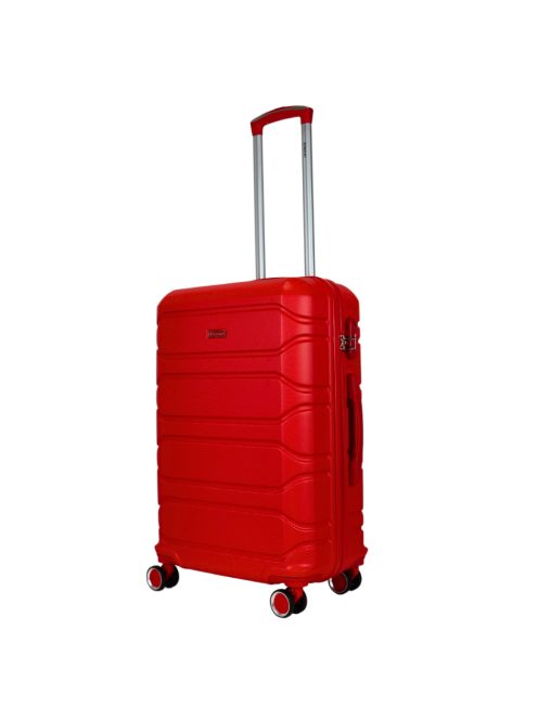 Benzi Alacant piros 4 kerekű közepes bőrönd