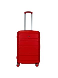 Benzi Alacant piros 4 kerekű közepes bőrönd