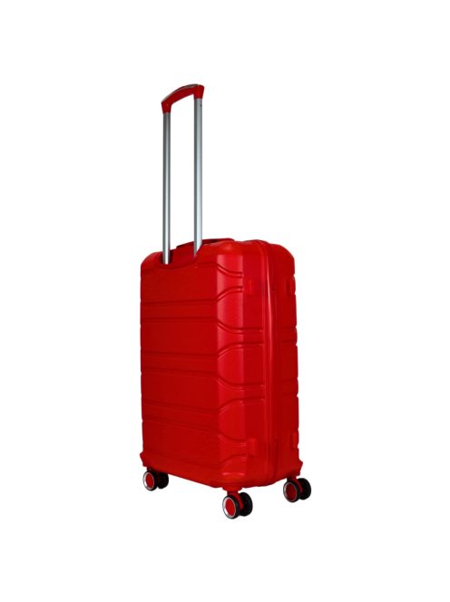 Benzi Alacant piros 4 kerekű közepes bőrönd