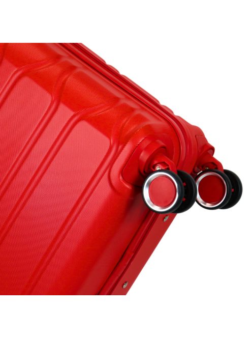 Benzi Alacant piros 4 kerekű közepes bőrönd