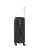 TravelZ Big Bars fekete 4 kerekű nagy bőrönd