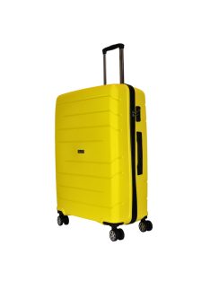 TravelZ Big Bars sárga 4 kerekű nagy bőrönd