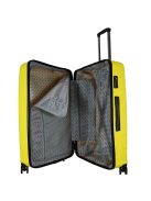 TravelZ Big Bars sárga 4 kerekű nagy bőrönd