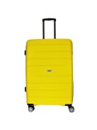 TravelZ Big Bars sárga 4 kerekű nagy bőrönd