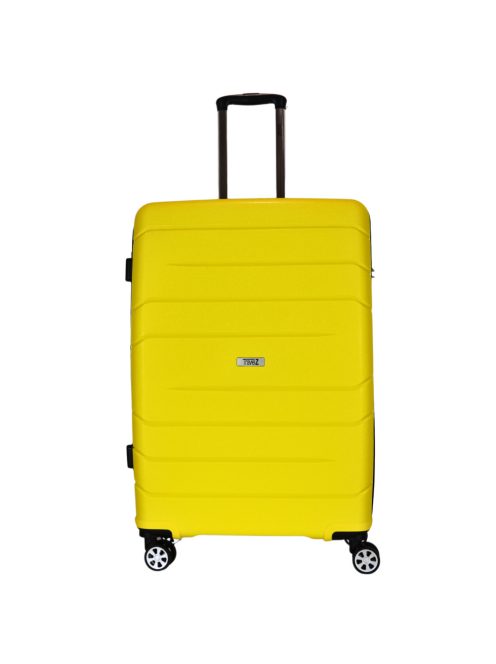 TravelZ Big Bars sárga 4 kerekű nagy bőrönd