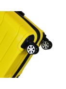 TravelZ Big Bars sárga 4 kerekű nagy bőrönd