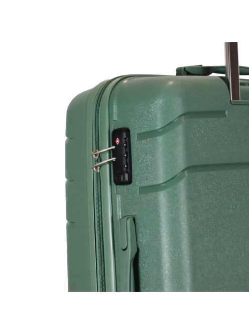 TravelZ Big Bars zöld 4 kerekű nagy bőrönd