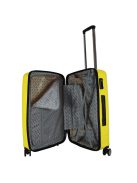 TravelZ Big Bars sárga 4 kerekű közepes bőrönd