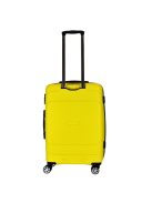 TravelZ Big Bars sárga 4 kerekű közepes bőrönd