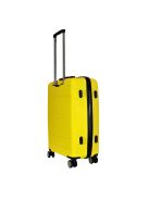 TravelZ Big Bars sárga 4 kerekű közepes bőrönd