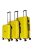 TravelZ Big Bars sárga 4 kerekű 3 részes bőrönd szett