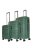 TravelZ Big Bars zöld 4 kerekű 3 részes bőrönd szett