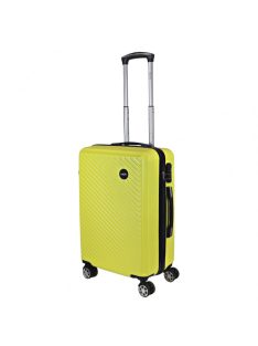 Hachi Boston sárga 4 kerekű közepes bőrönd