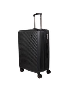 Hachi Boston Pro fekete 4 kerekű nagy bőrönd