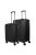 Hachi Boston Pro fekete 4 kerekű közepes bőrönd és nagy bőrönd