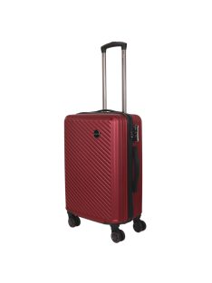 Hachi Boston Pro bordó 4 kerekű közepes bőrönd