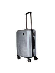 Hachi Boston Pro ezüst 4 kerekű közepes bőrönd