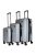 Hachi Boston Pro ezüst 4 kerekű 3 részes bőrönd szett