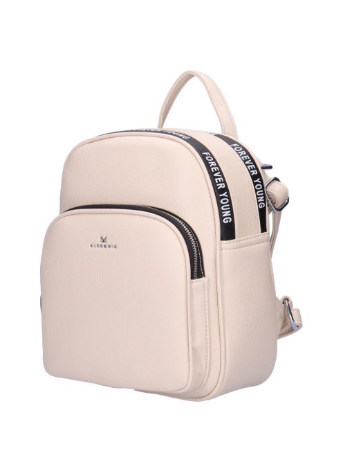 Alex & Mia 8261 bézs női hátizsák